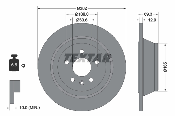 Brake Disc (Rear axle)  Art. 92168403