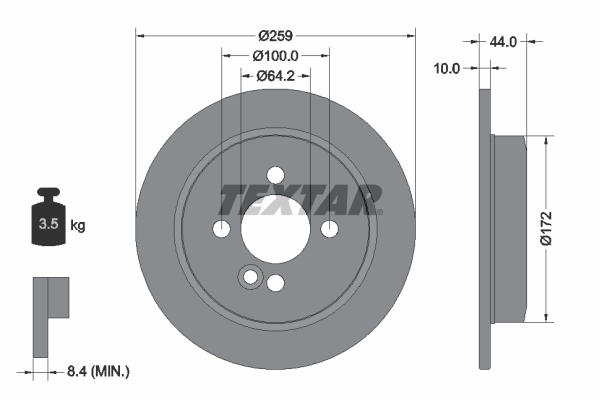 Brake Disc (Rear axle, Front axle)  Art. 92175003