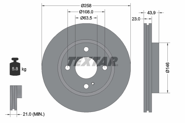 Brake Disc (Front axle)  Art. 92176005