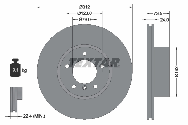 Brake Disc (Front axle)  Art. 92176105