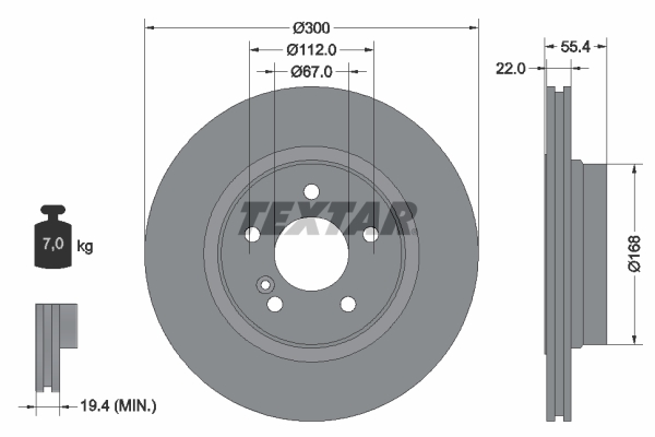 Brake Disc (Rear axle)  Art. 92176203