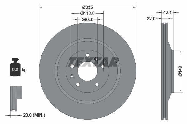 Brake Disc (Rear axle)  Art. 92177005