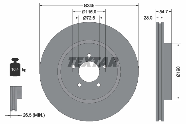 Brake Disc (Front axle)  Art. 92177105