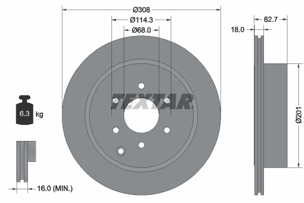 Brake Disc (Rear axle)  Art. 92181603