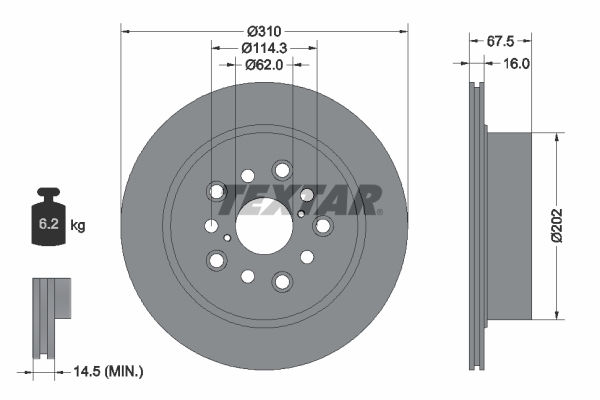 Brake Disc (Rear axle)  Art. 92185703