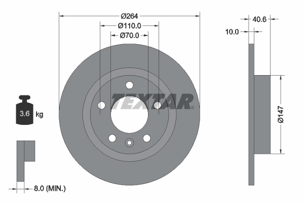 Brake Disc (Rear axle)  Art. 92186403