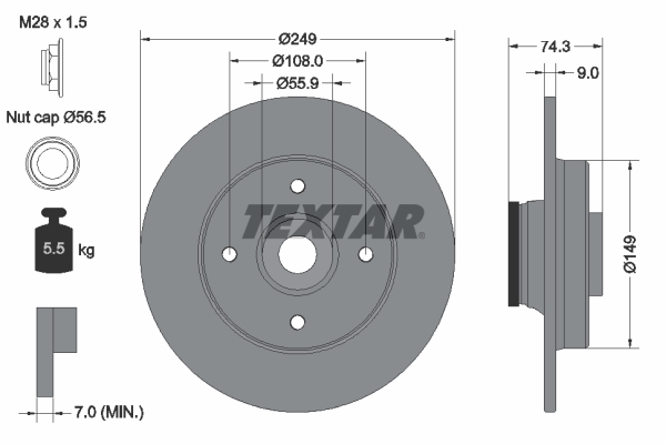 Brake Disc (Rear axle)  Art. 92194103