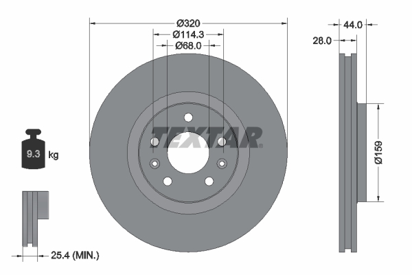 Brake Disc (Front axle)  Art. 92195403