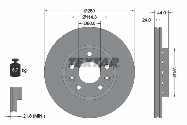 Brake Disc (Front axle)  Art. 92195505