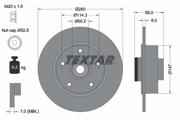 Brake Disc (Rear axle)  Art. 92196003