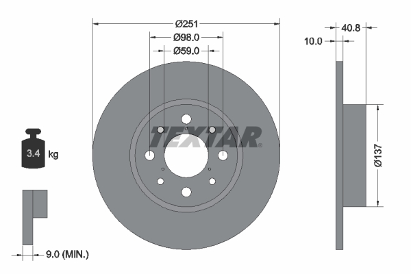 Brake Disc (Rear axle)  Art. 92202303