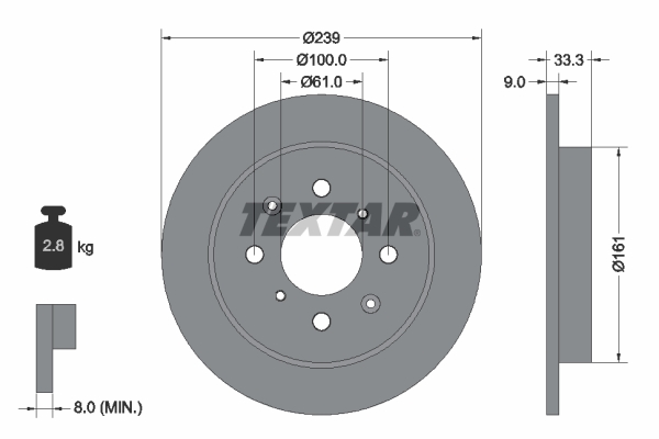 Brake Disc (Rear axle)  Art. 92204000