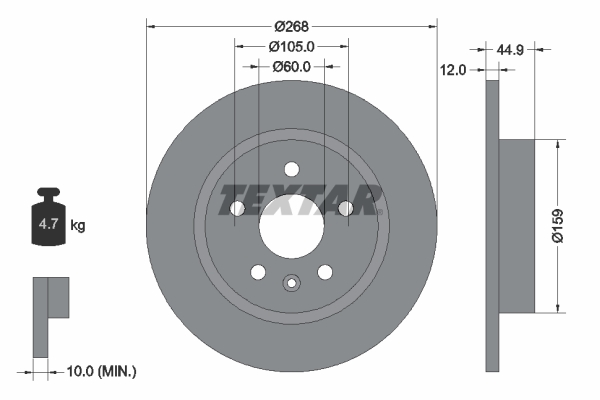 Brake Disc (Rear axle)  Art. 92205503