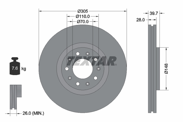 Brake Disc (Front axle)  Art. 92220803