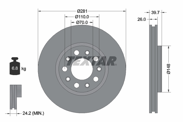 Brake Disc (Front axle)  Art. 92230103