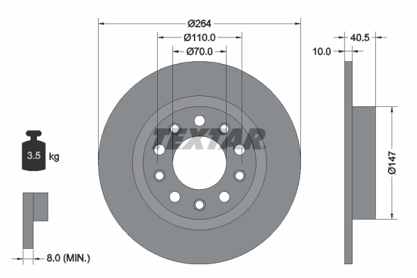 Brake Disc (Rear axle)  Art. 92230203