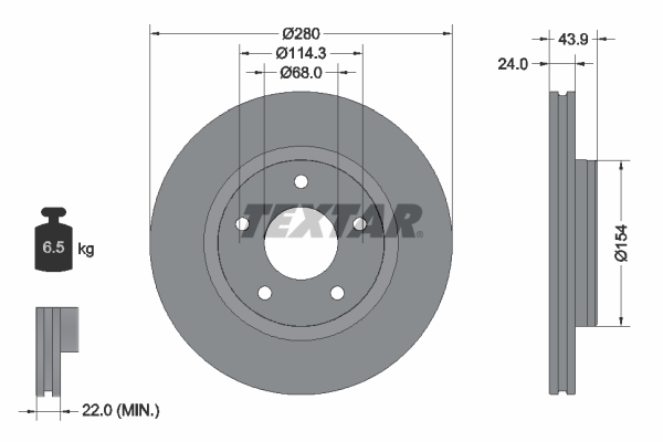 Brake Disc  Art. 92232205