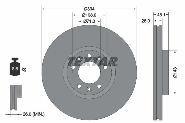 Brake Disc  Art. 92232305