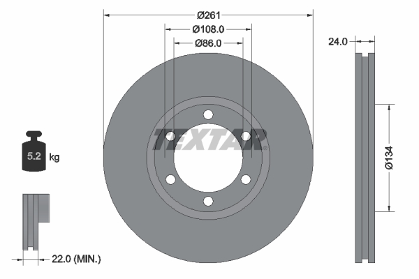 Brake Disc (Front axle)  Art. 92234700