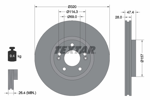 Brake Disc (Front axle)  Art. 92237805