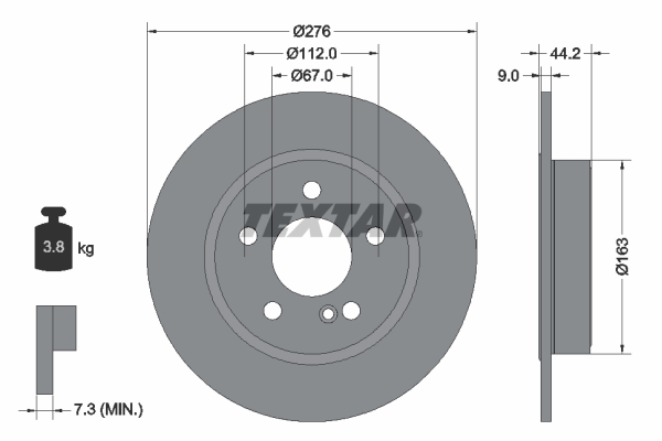 Brake Disc (Rear axle)  Art. 92241303