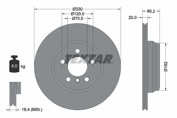 Brake Disc (Rear axle)  Art. 92241903