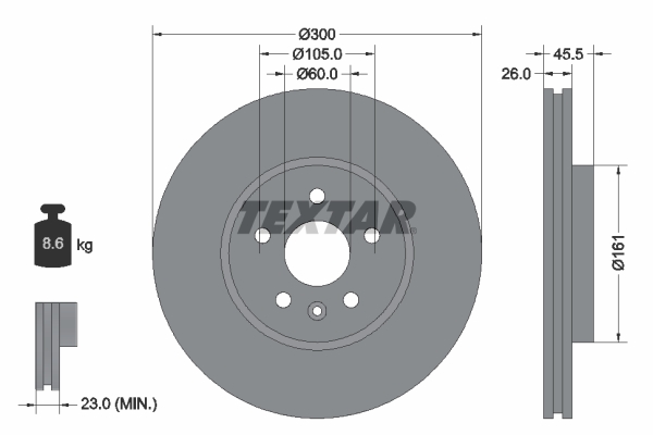 Brake Disc (Front axle)  Art. 92243303