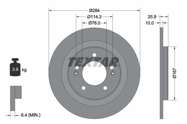 Brake Disc (Ventilated, inside)  Art. 92252703