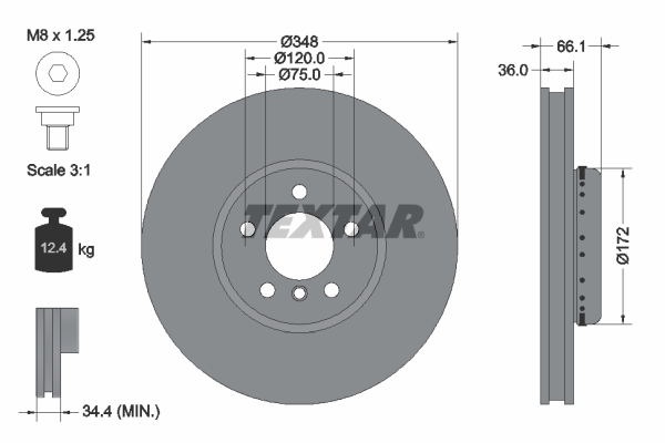 Brake Disc (Front axle, right)  Art. 92253825