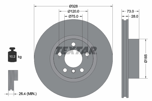 Brake Disc (Front axle)  Art. 92257105