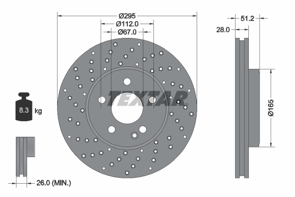 Brake Disc (Front axle)  Art. 92257505