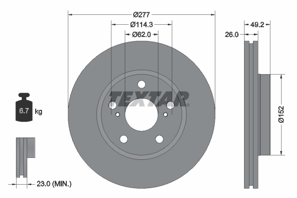 Brake Disc (277)  Art. 92257703