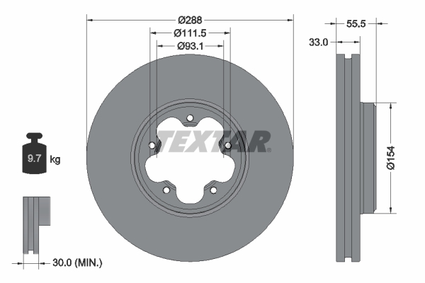 Brake Disc (Front axle)  Art. 93260603