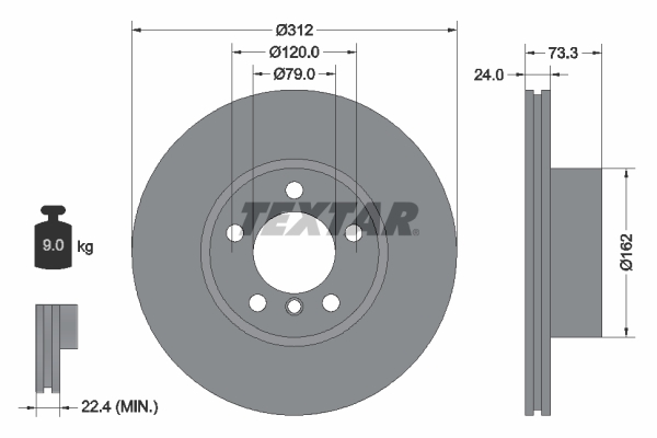 Brake Disc (Front axle)  Art. 92261805