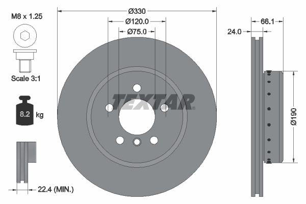 Brake Disc (Front axle)  Art. 92265825