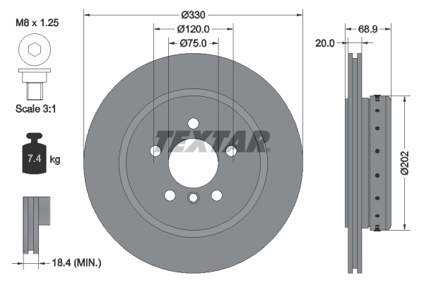 Brake Disc (Rear axle)  Art. 92265925