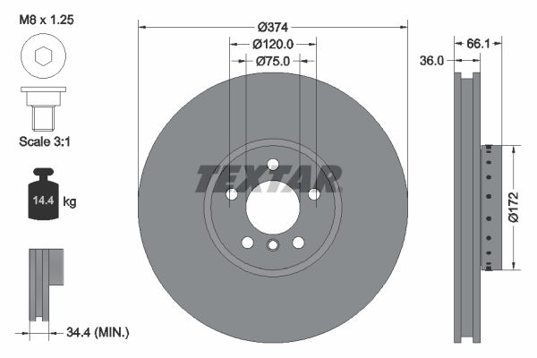 Brake Disc (374)  Art. 92266325