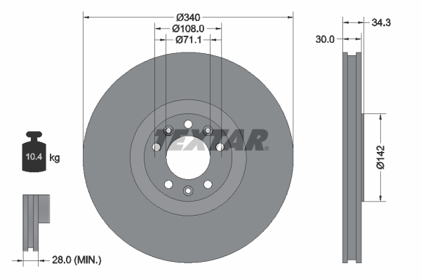 Brake Disc (Front axle)  Art. 92268203