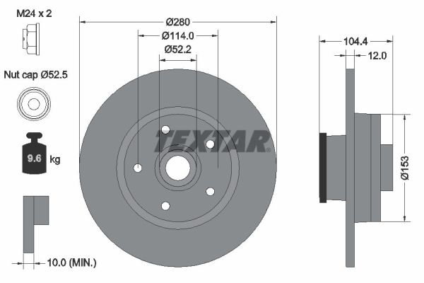 Brake Disc (Rear axle)  Art. 92268903