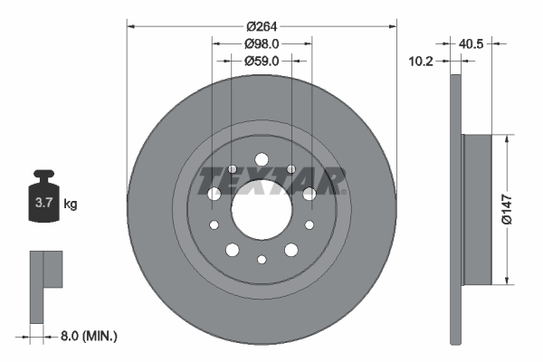 Brake Disc (Rear axle)  Art. 92271703