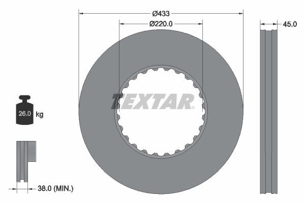 Brake Disc  (Rear axle)  Art. 93272000