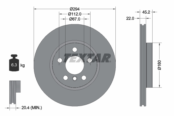 Brake Disc  Art. 92273105