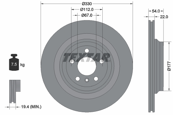 Brake Disc (Ventilated)  Art. 92273505