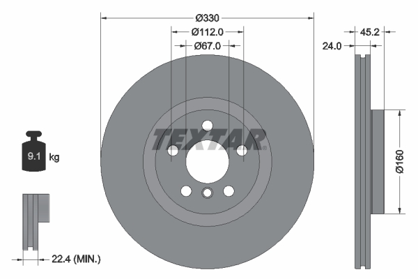 Brake Disc  Art. 92274405