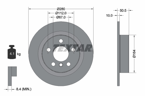 Brake Disc (Rear axle)  Art. 92274603