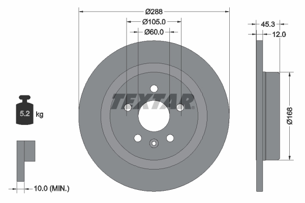 Brake Disc (Rear axle)  Art. 92275203