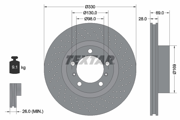 Brake Disc (Front axle, right)  Art. 92279705