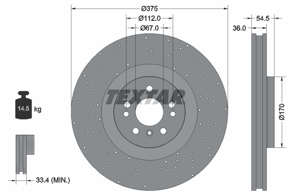 Brake Disc (Ventilated)  Art. 92279805