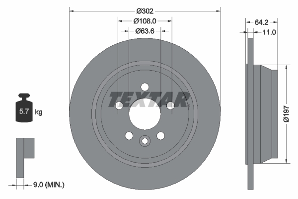 Brake Disc (Rear axle)  Art. 92283003