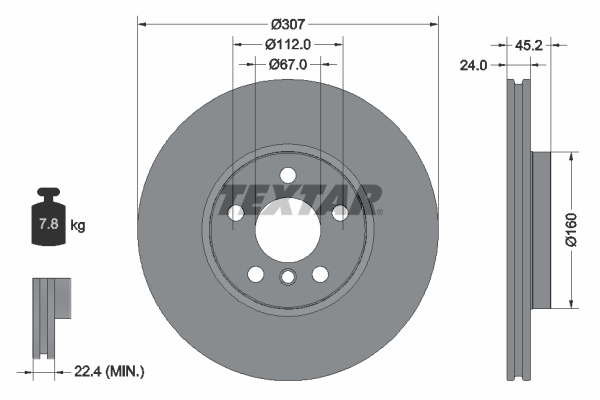 Brake Disc (Front axle)  Art. 92283605